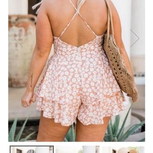 New with tags pink lily romper xl